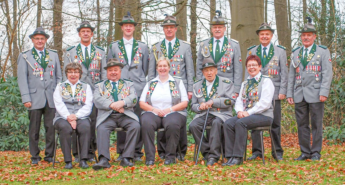 Schießmeister des Schützenvereins im Jahre 2014 Schießmeister